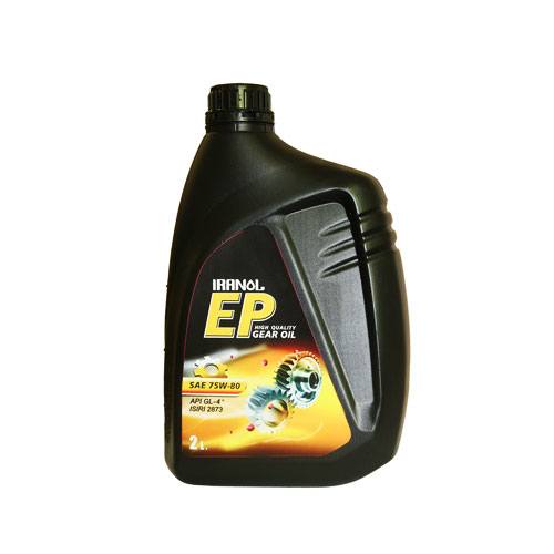 روغن گیربکس دستی ایرانول EP حجم 2 لیتر (75w-80)