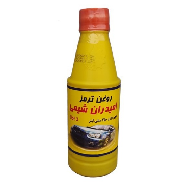 روغن ترمز زرد DOT3 امیدران