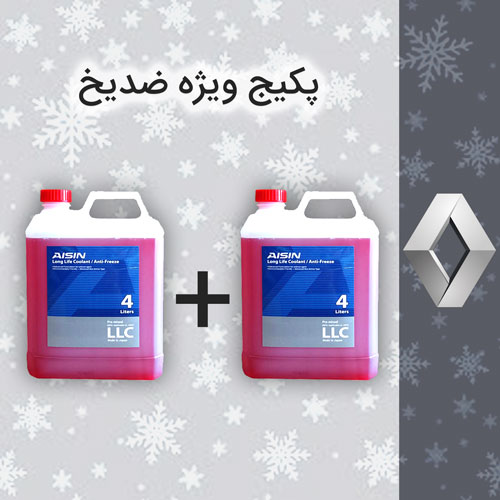 پکیج ویژه ضدیخ 8 لیتری رنو (منفی 40 درجه)
