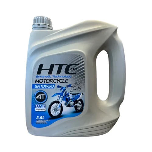 روغن موتور اچ تی سی HTC JASO MA2 مدل 4T SN حجم 3.5 لیتر (10W-50) (قرمز)