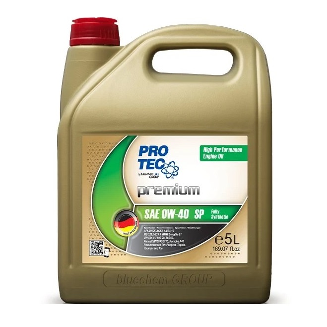 روغن موتور پروتک ProTec مدل SN حجم 5 لیتر (0w-40)