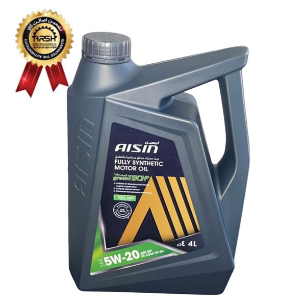 روغن موتور آیسین Aisin مدل SP حجم 4 لیتر (5W-20) ساخت کره برچسب دار