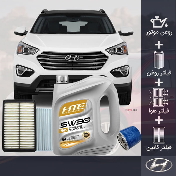 کیت کامل سانتافه 2013 تا 2015 طلائی
