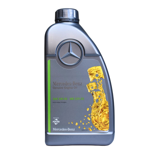 روغن موتور مرسدس بنز 229.52 مدل SN حجم 1 لیتر (5W-30)