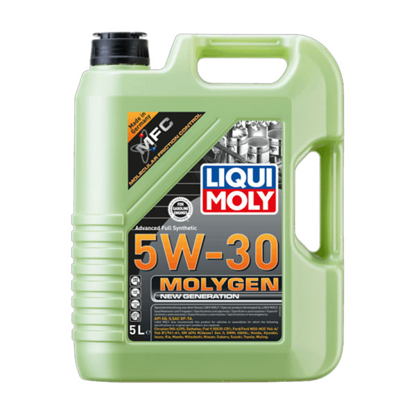 روغن موتور لیکومولی Molygen مدل API SQ حجم 5 لیتر (5w-30) ساخت آلمان