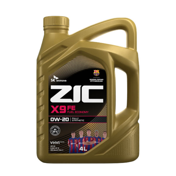 روغن موتور زیک SK ZIC مدل X9 API SP حجم 4 لیتر (0w-20)