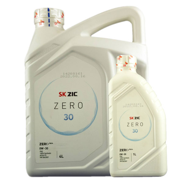 روغن موتور زیک SK ZIC مدل Zero API SN حجم 5 لیتر (0w-30)