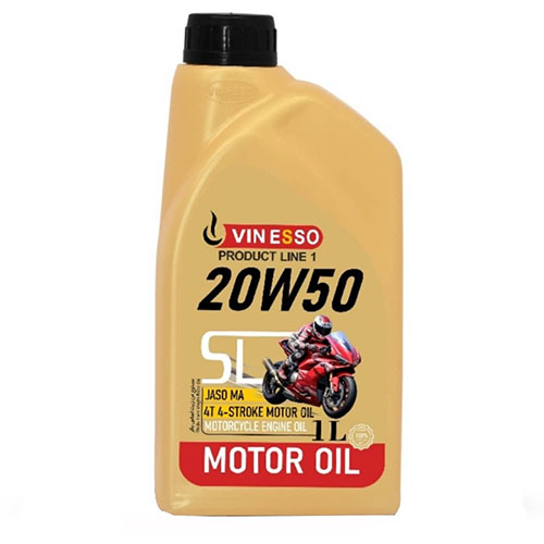 روغن موتور سیکلت VIN ESSO مدل API SL JASO MA حجم 1 لیتر (20w-50)