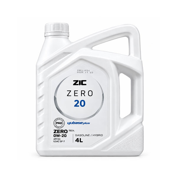 روغن موتور زیک ZIC مدل X7 API SQ حجم 4 لیتر (0w-20)